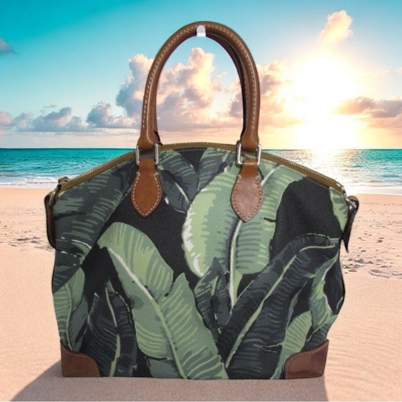 Dooney & Bourke Green Leaf Montego Limited Edition Collection Tote EUC - Picture 3 of 12